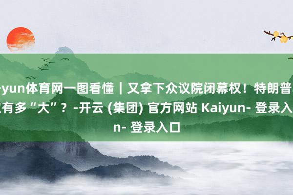 开yun体育网一图看懂｜又拿下众议院闭幕权！特朗普获取有多“大”？-开云 (集团) 官方网站 Kaiyun- 登录入口