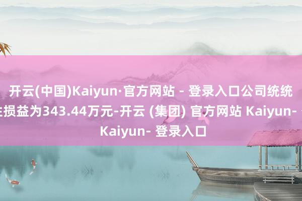 开云(中国)Kaiyun·官方网站 - 登录入口公司统统非延续性损益为343.44万元-开云 (集团) 官方网站 Kaiyun- 登录入口